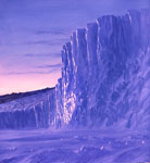 David Rosenthal Paintings Antarctica McMurdo Sound Dawn at Barne Glacier